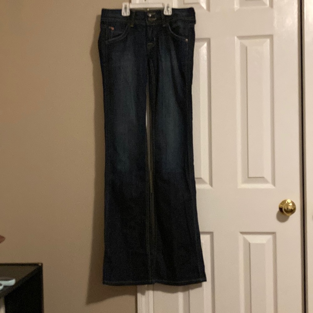 Hudson super model signature bootcut jeans size 26 with 36” inseam